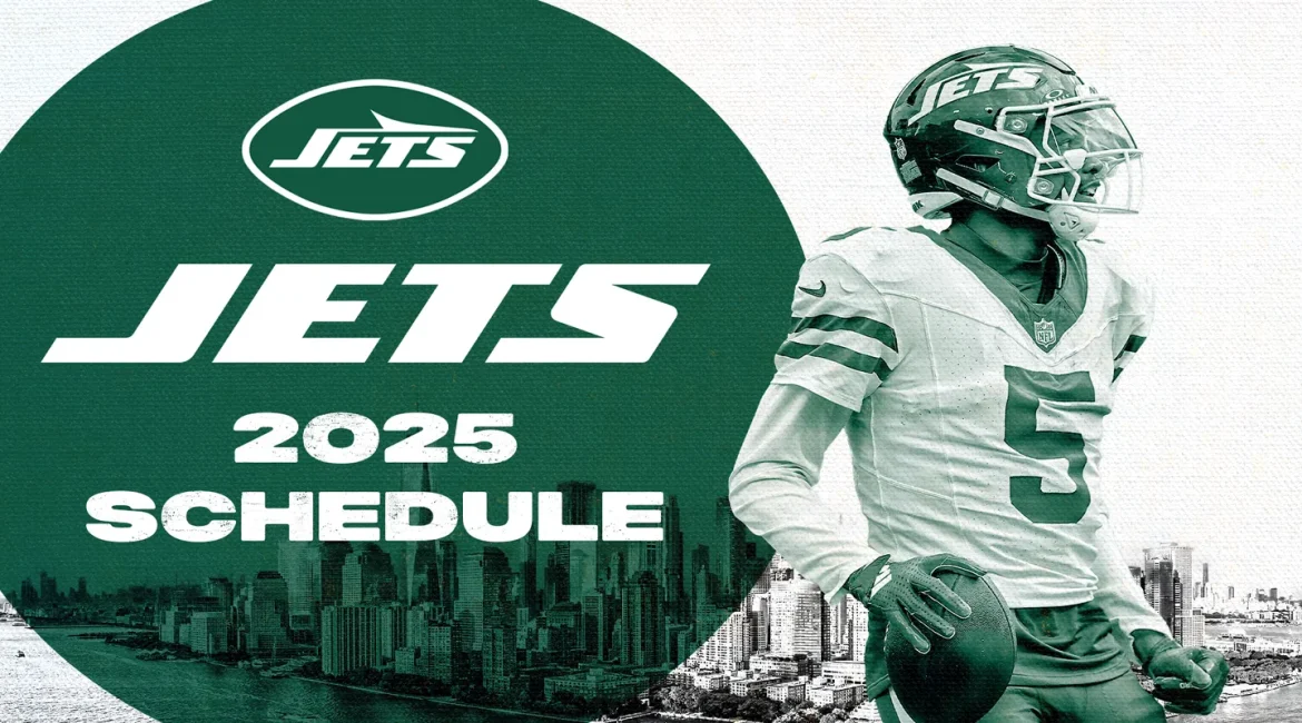Jets player and image of large helmet