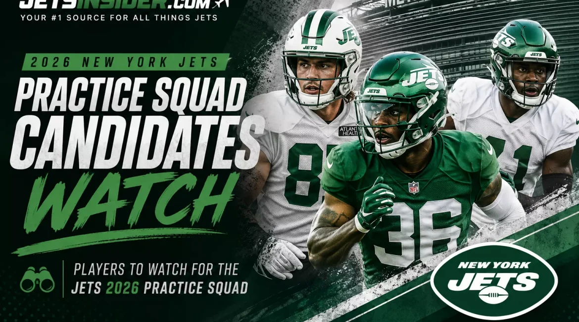 A look at the New York Jets players with the best chance to earn a spot on the 2026 practice squad and contribute throughout the season.